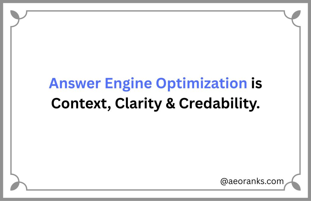 answer engine optimization