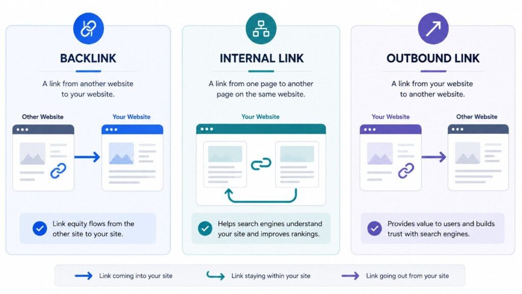 inbound and outbound links