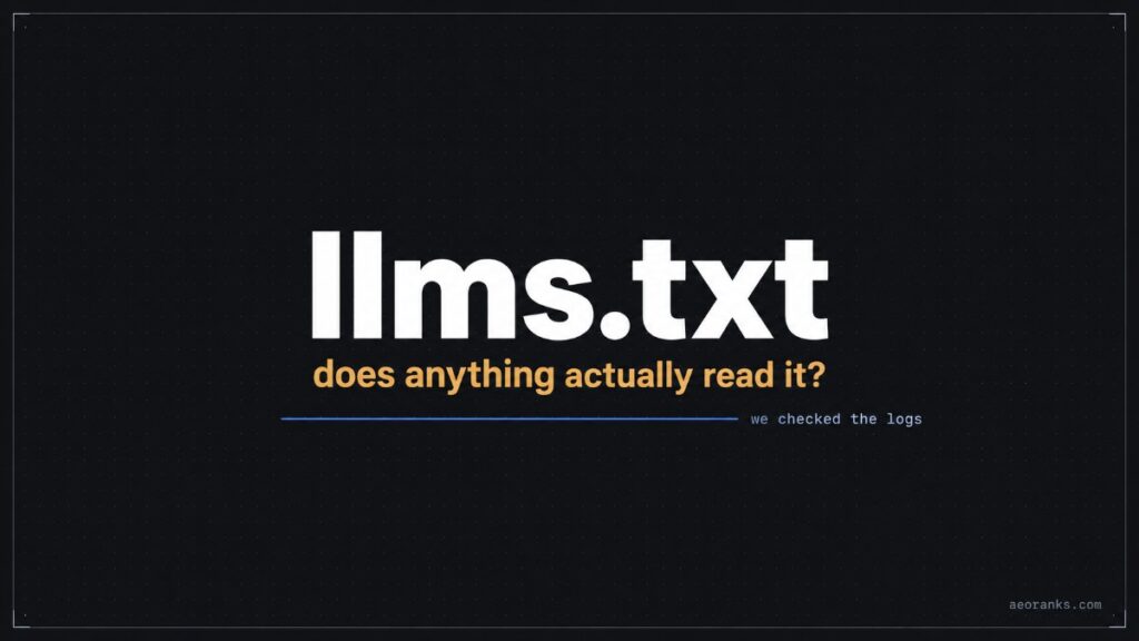 does llms.txt matters