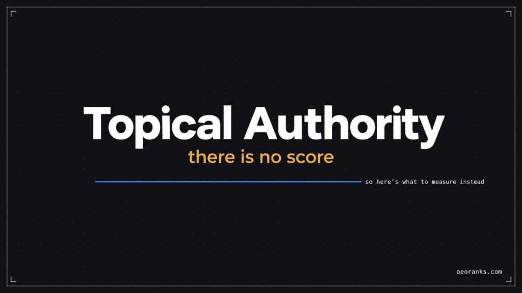 what is topical authority